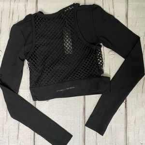 Gorgeous black work out / gym / going out top